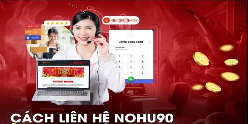 Điện thoại hotline là một phương thức liên hệ Nohu90 hiệu quả